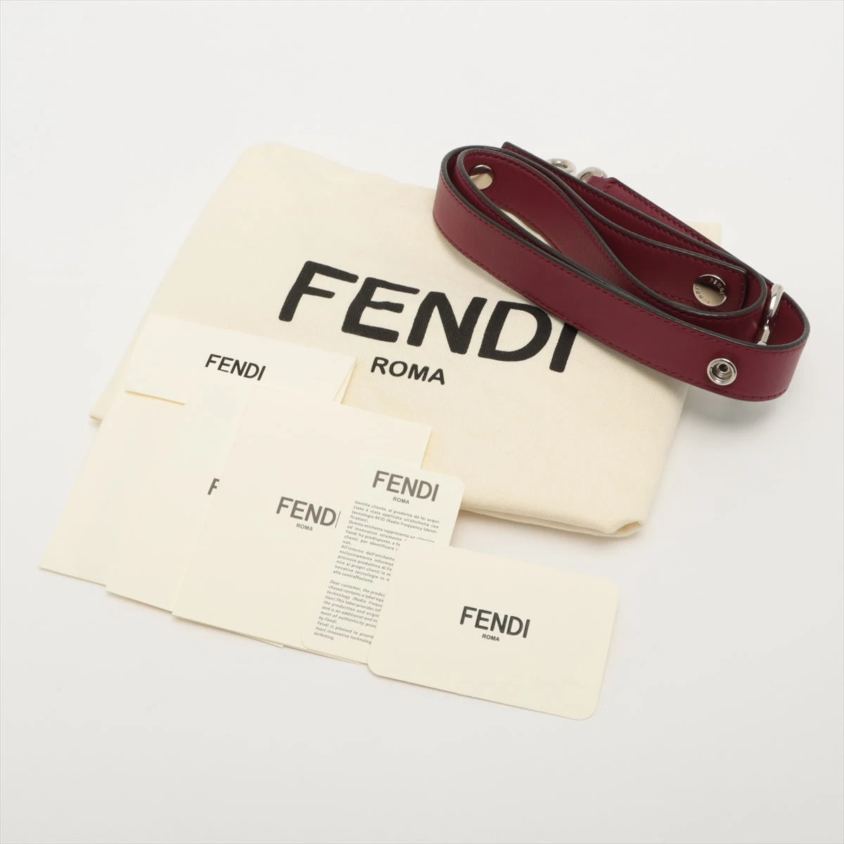 フェンディ バイザウェイ ミディアム レザー×パイソン 2WAY
