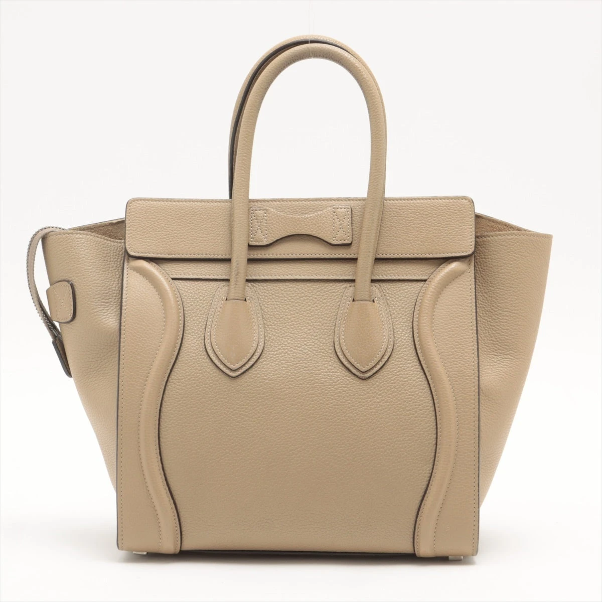 希少　セリーヌ ラゲージ マイクロ ショッパー　グレー　ハンドバッグ　4998 CELINE】セリーヌ ラゲージ マイクロ ショッパー トートバッグ