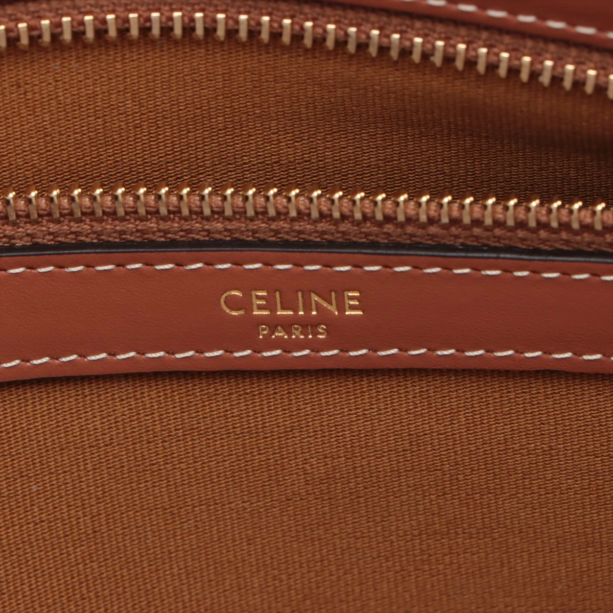 セリーヌ トリオンフ ホリゾンタルカバ PVC×レザー トートバッグ