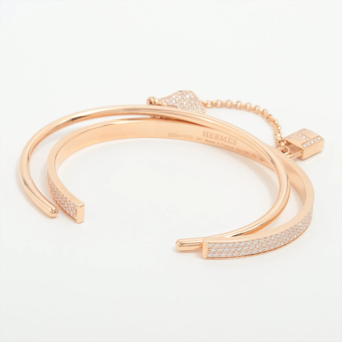 エルメス ケリークロシェット ダイヤ ブレスレット 750(PG) 31.2g SH