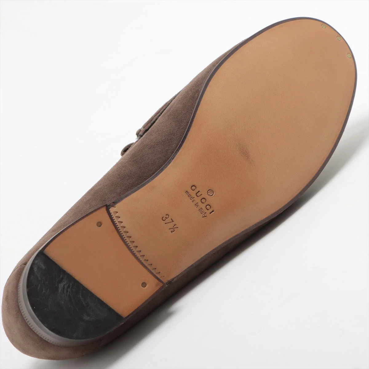 GUCCI グッチ ローファー ホースビット金具 茶 ブラウン 37 スエード GUCCI グッチ ローファー ホースビット スエード ブラウン 37