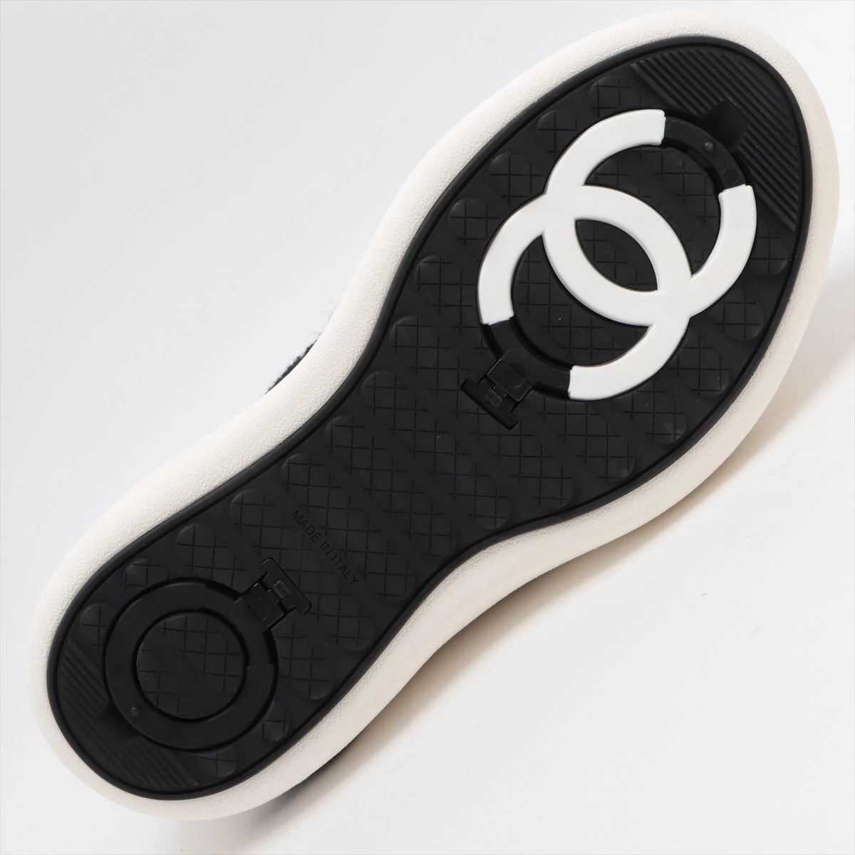 シャネル ココマーク ツイード ハイカットスニーカー 37 レディース