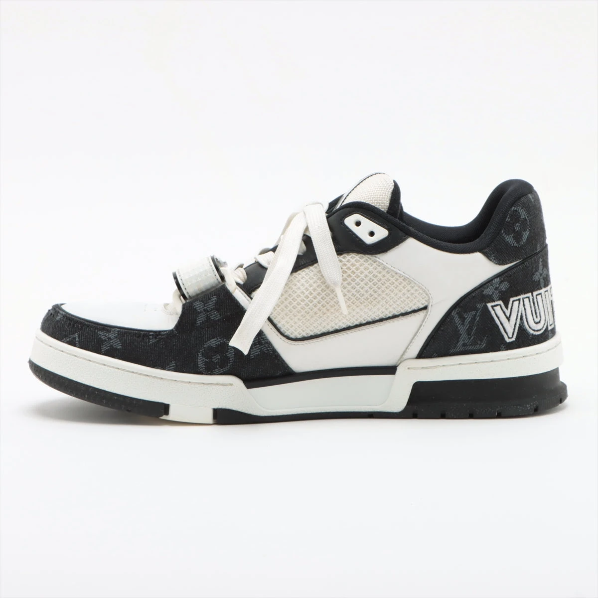 ヴィトン LVトレイナーライン 22年 デニム×レザー スニーカー 7 メンズ