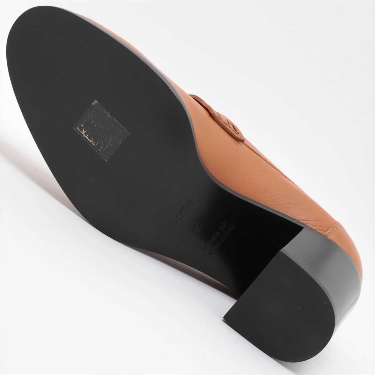 エルメス コンスタンス レザー パンプス 37 レディース ブラウン