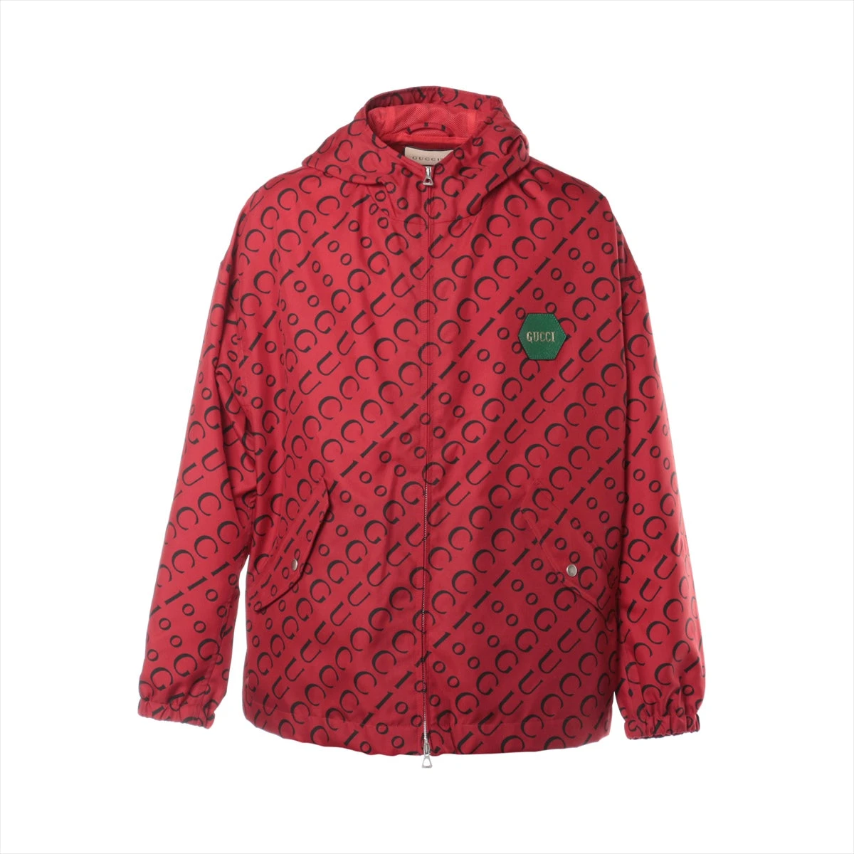 グッチ ポリエステル×ナイロン ジャケット 46 メンズ レッド 676497  