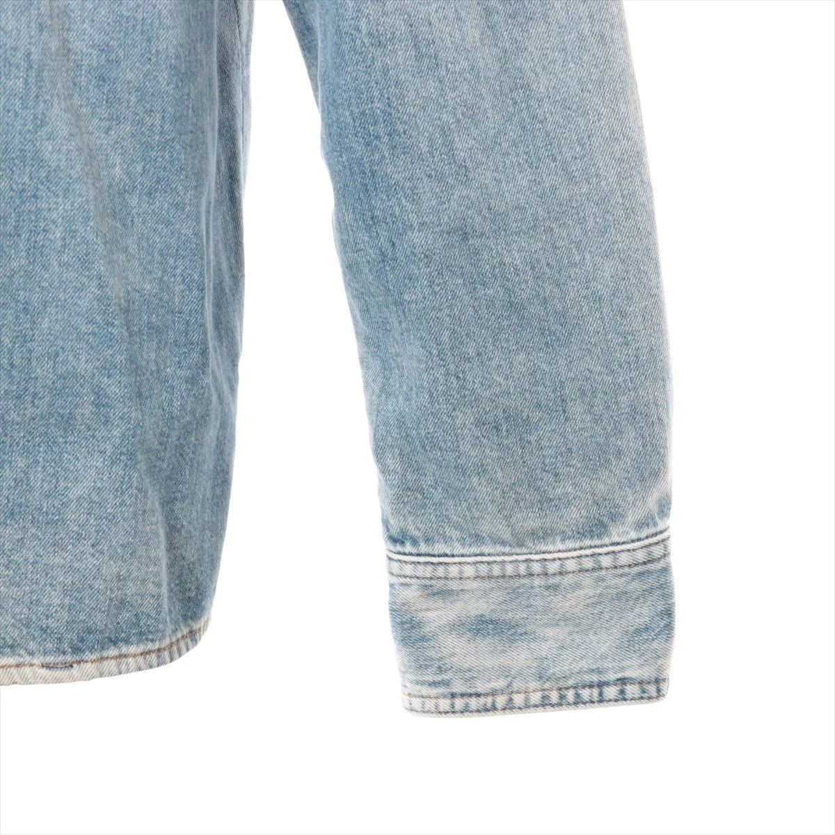 ヴィトン 22AW コットン デニムシャツ M メンズ ブルー RM222Q