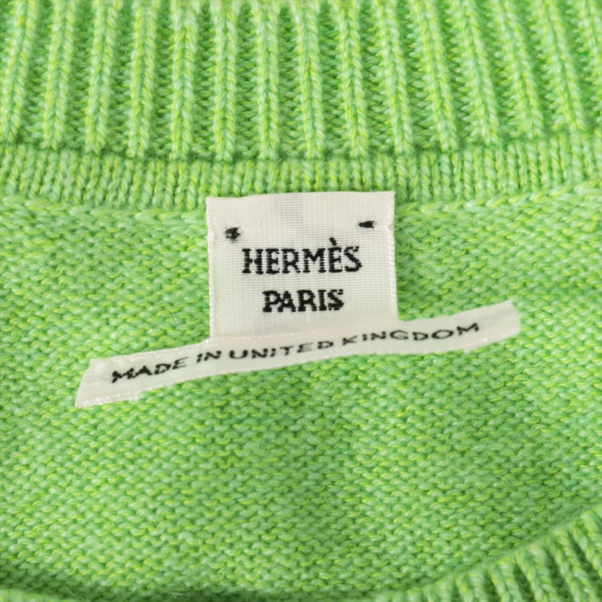 エルメス　半袖ニット　コットン　Lサイズ HERMES エルメス 21年 ブルー シルク L'InstructionduRoyZoom