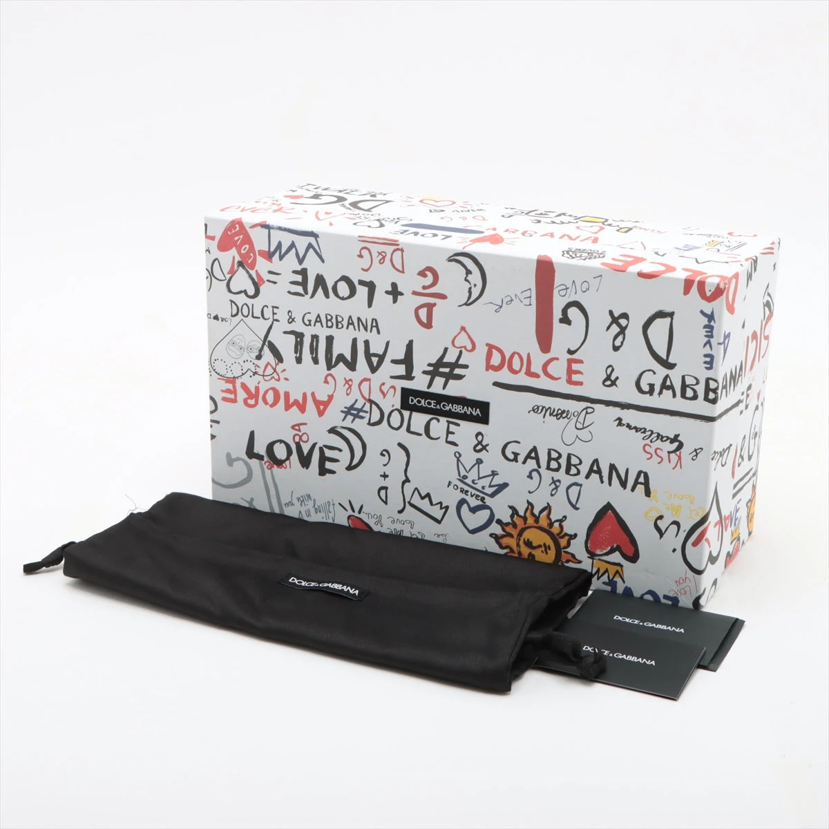 ドルチェ＆ガッバーナ　箱 ドルチェ&ガッバーナ レザー スニーカー 9 メンズ ホワイト×ネイビー