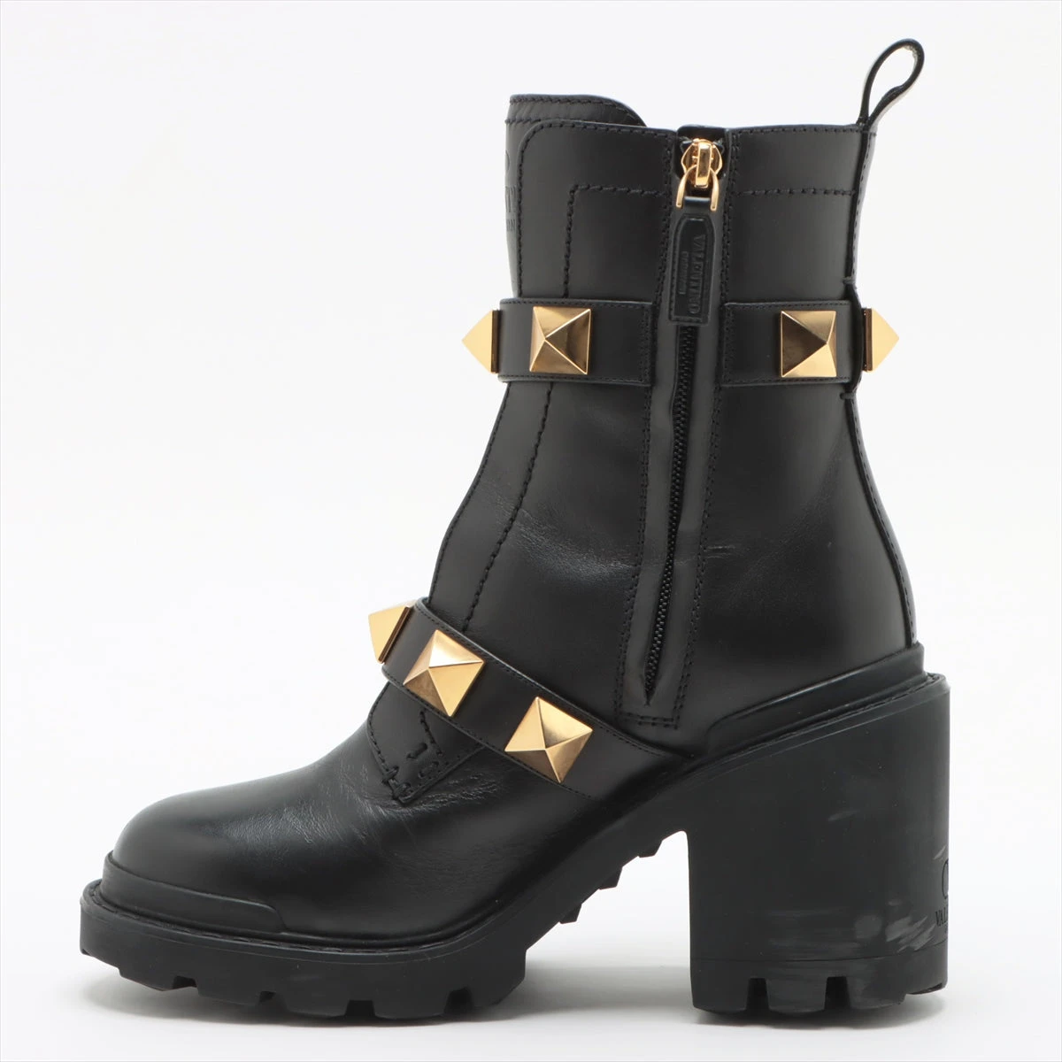 ヴァレンティノガラヴァーニ レザー ブーツ 35 1/2 レディース