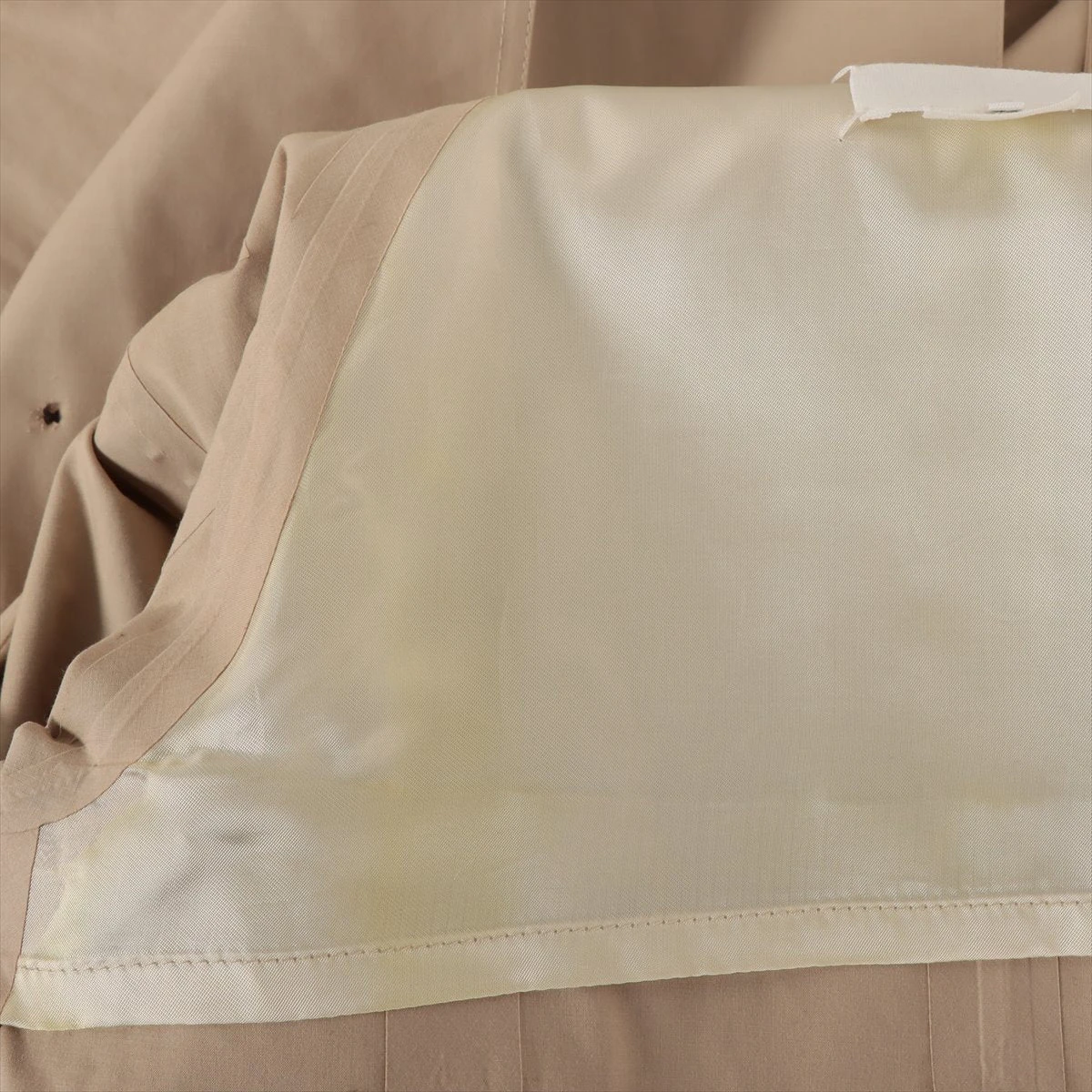 メゾンマルジェラ×マッキントッシュ コットン×レーヨン トレンチコート 36 レディース ベージュ S29AH0042 Maison Margiela（メゾン マルジェラ）MACKINTOSH ゴム引きコットン
