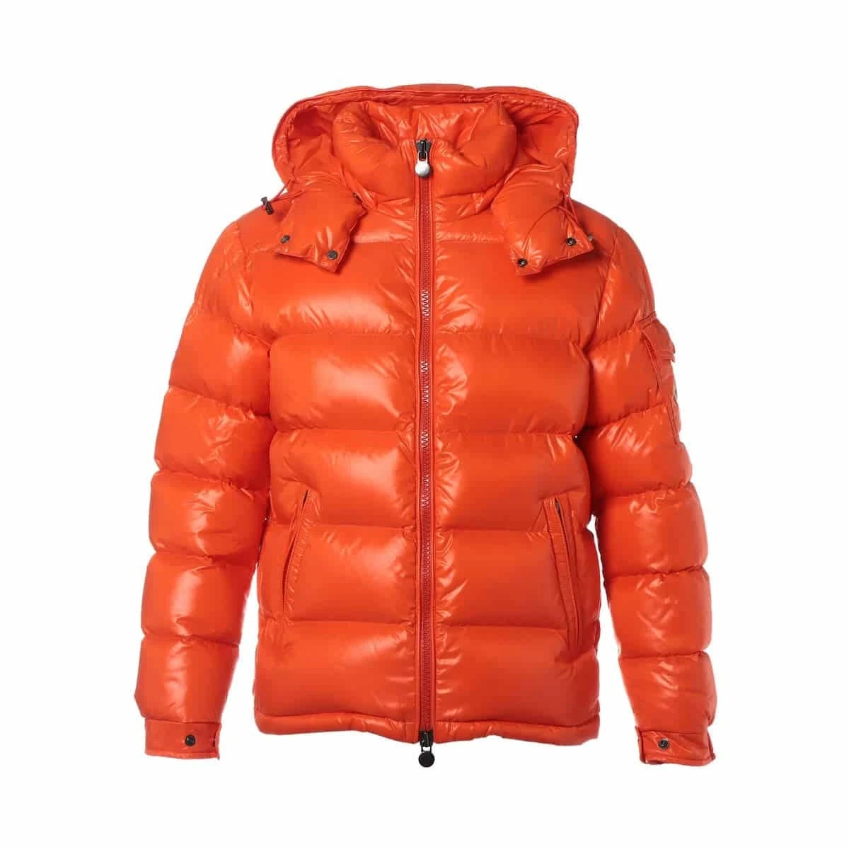 モンクレール MAYA 20年 ナイロン ダウンジャケット 1 メンズ オレンジ 襟元にヨゴレがございます ベージュ Moncler Mayaショートダウンジャケット : ショートダウン