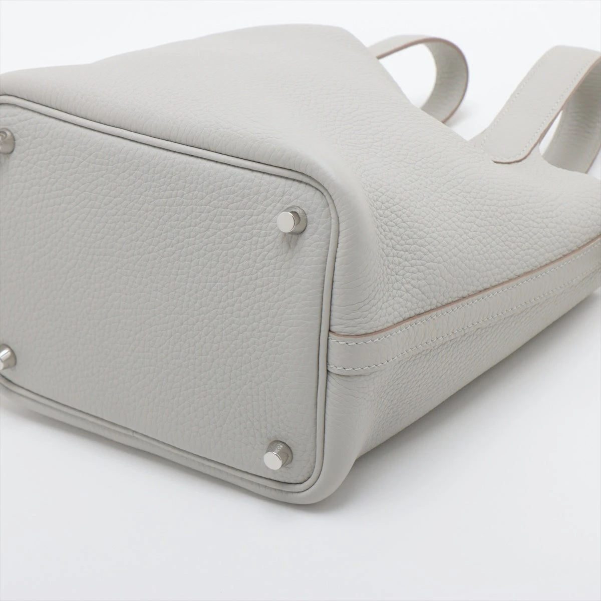 【HERMES】ピコタンロックPM/パールグレー/シルバー金具 エルメス ピコタンロックPM トリヨンクレマンス パールグレー