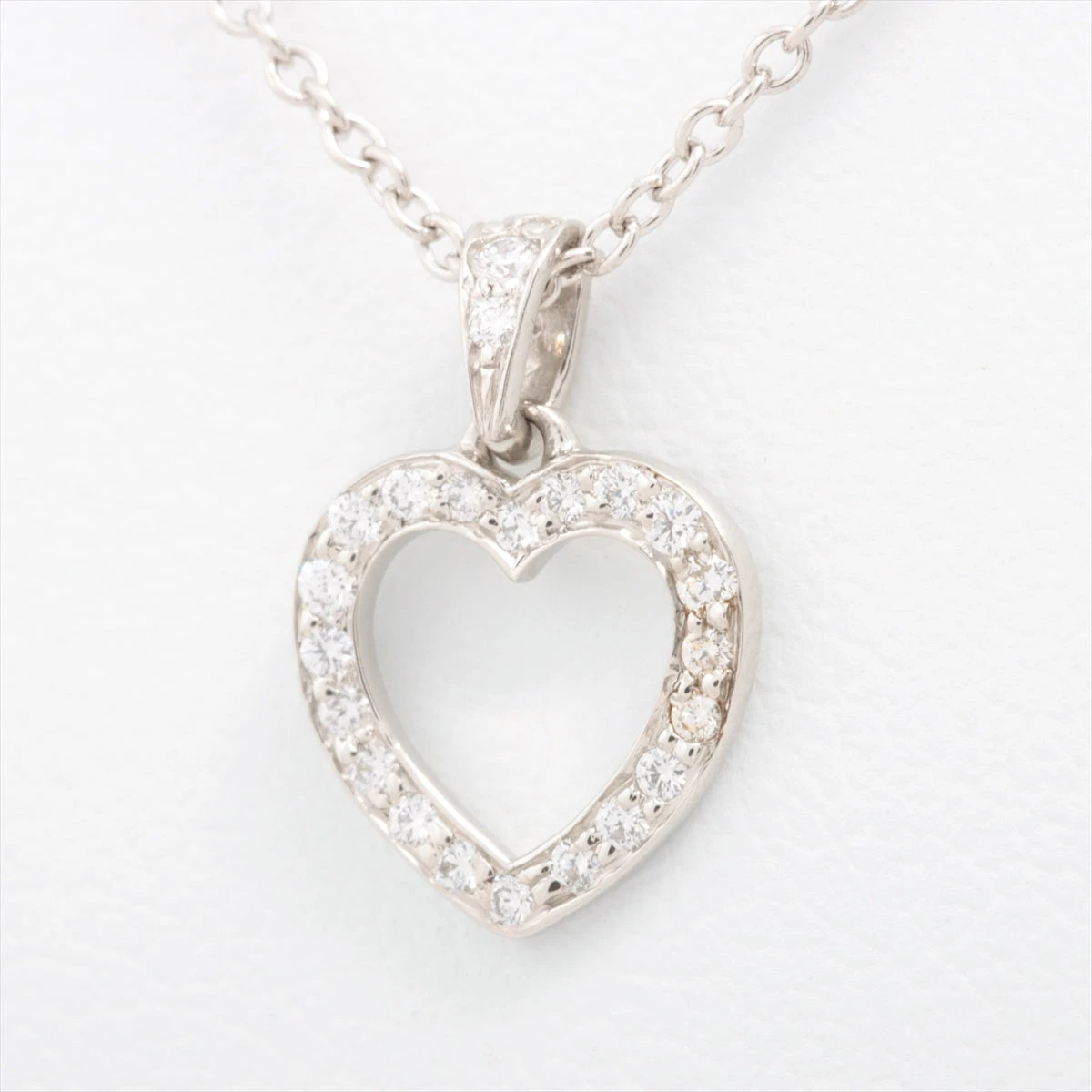 【美品】Tiffany&Co.メトロハートダイヤネックレス メトロ ハート ペンダント（ミニ）[33474563] | ティファニー