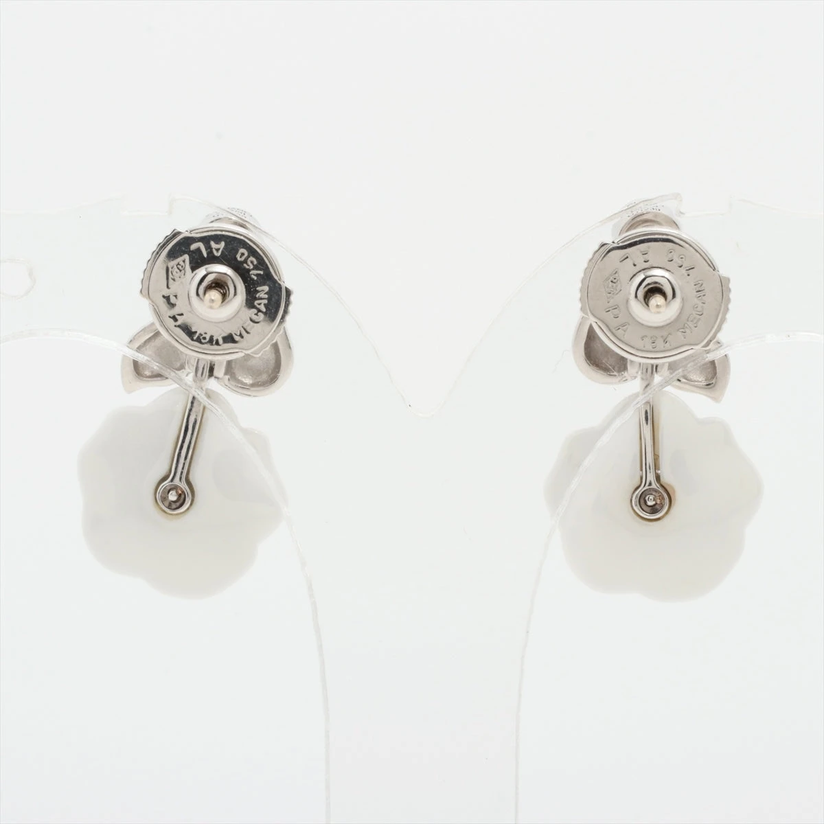 楽天市場】CHANEL シャネル カメリア ダイヤモンド ピアス 750WG