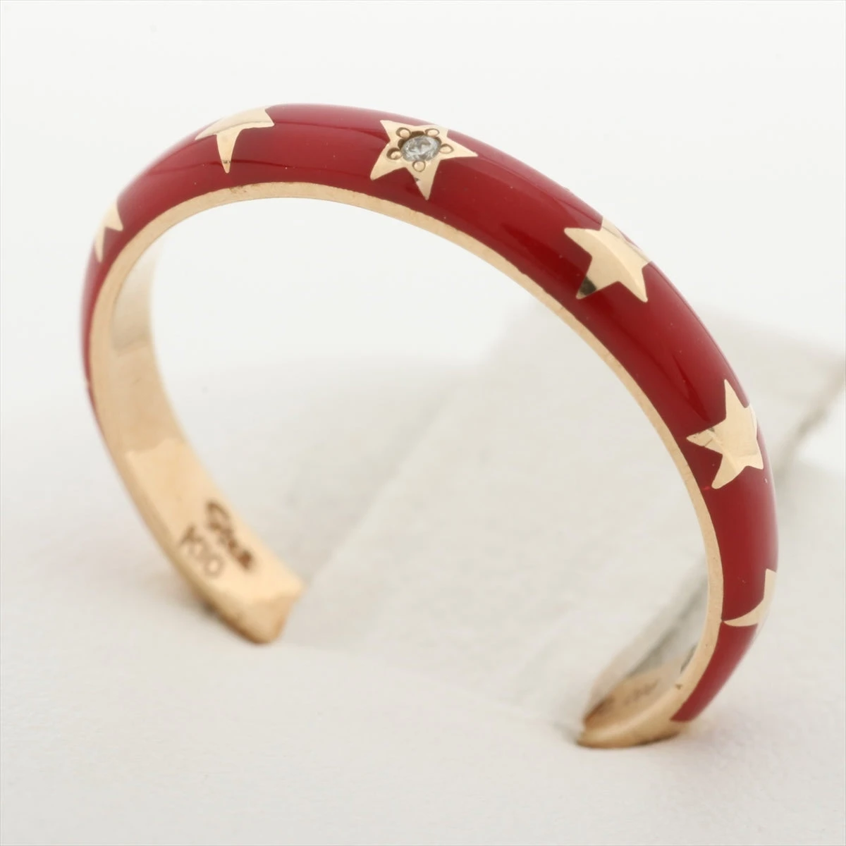 スタージュエリー ダイヤ リング K10(YG) 1.2g 0.004 エナメル