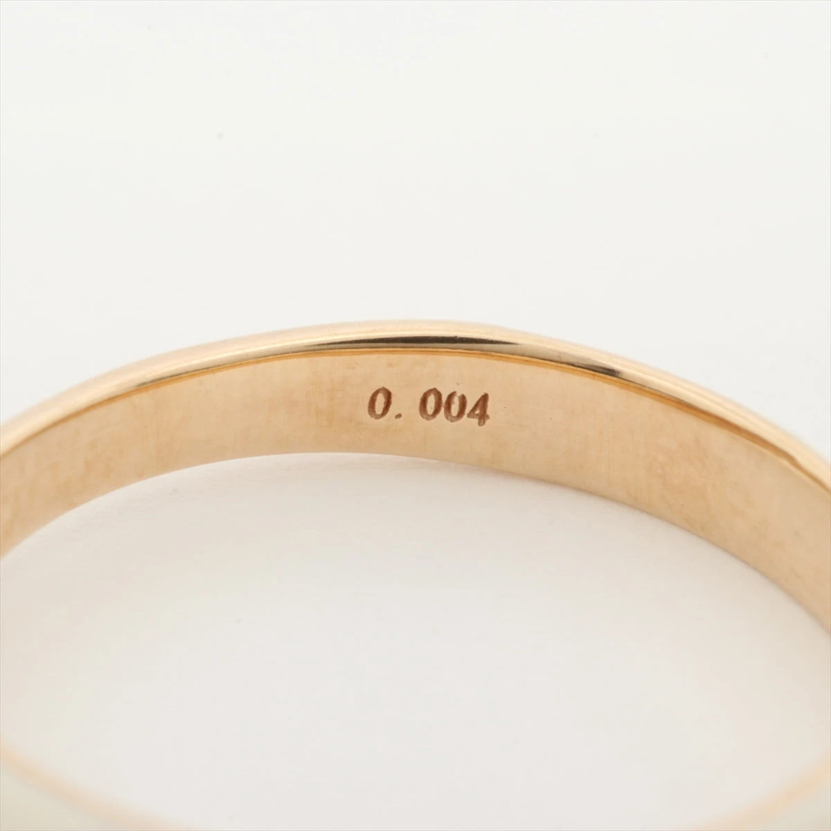 スタージュエリー ダイヤ エナメル リング K10(YG) 1.2g 0.004 刻印