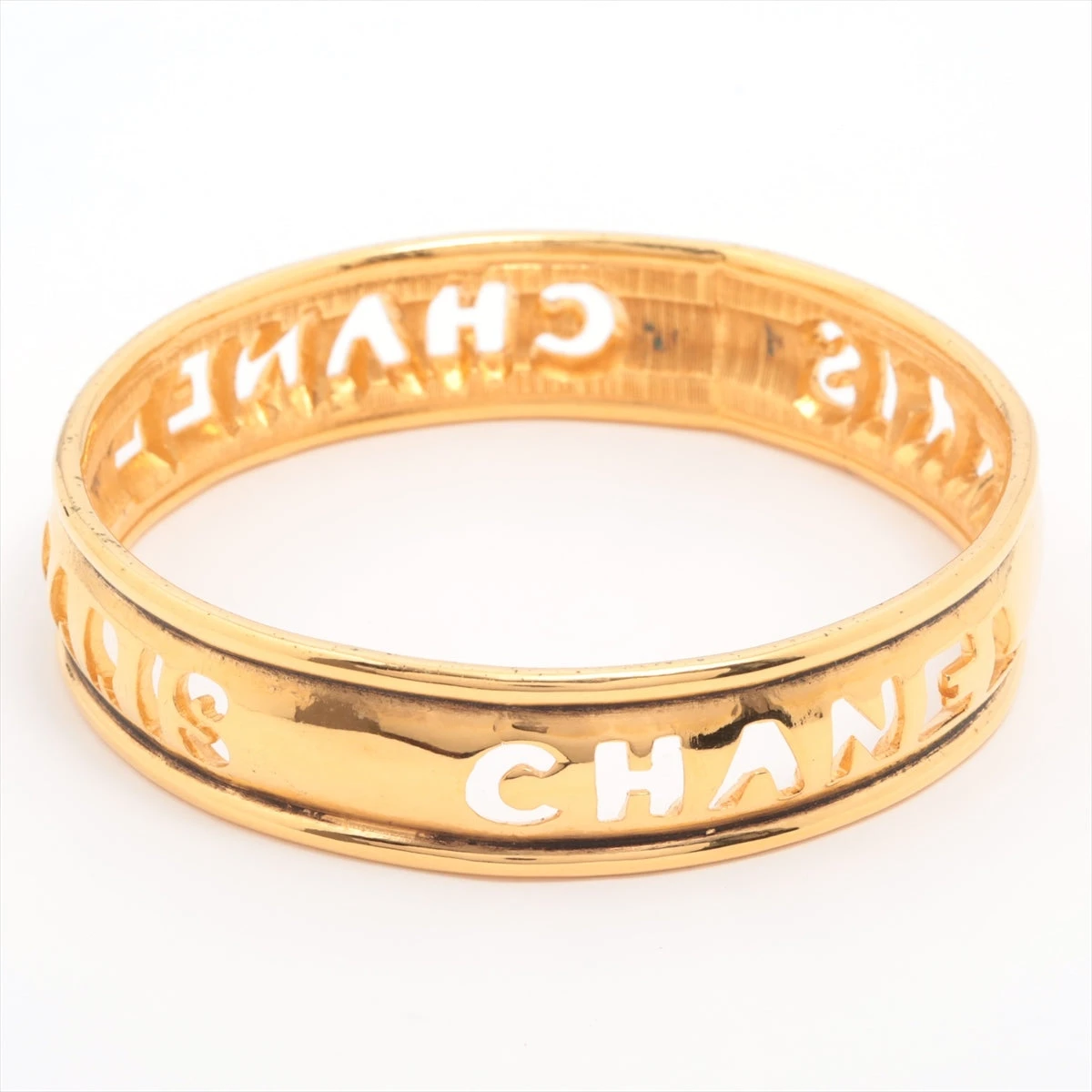CHANEL ゴールド バングル 中古・古着通販】CHANEL (シャネル) ヴィンテージココマークバングル