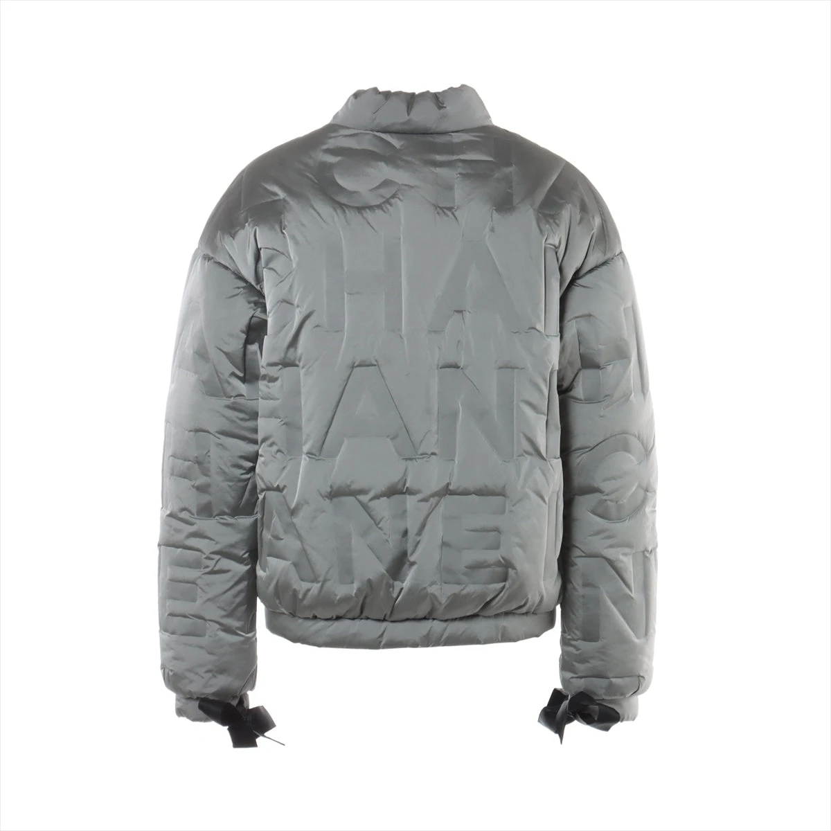 シャネルグレー ダウンジャケット中綿入り正規品