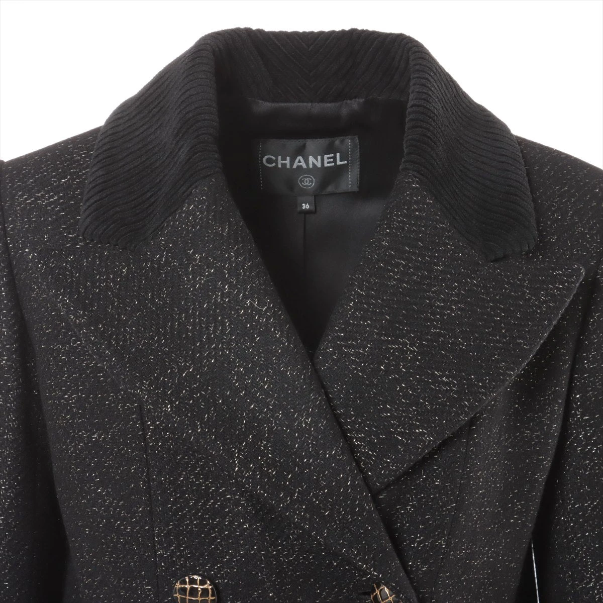 CHANEL シルクコート 36 訳あり CHANEL シルクコート 36 訳あり