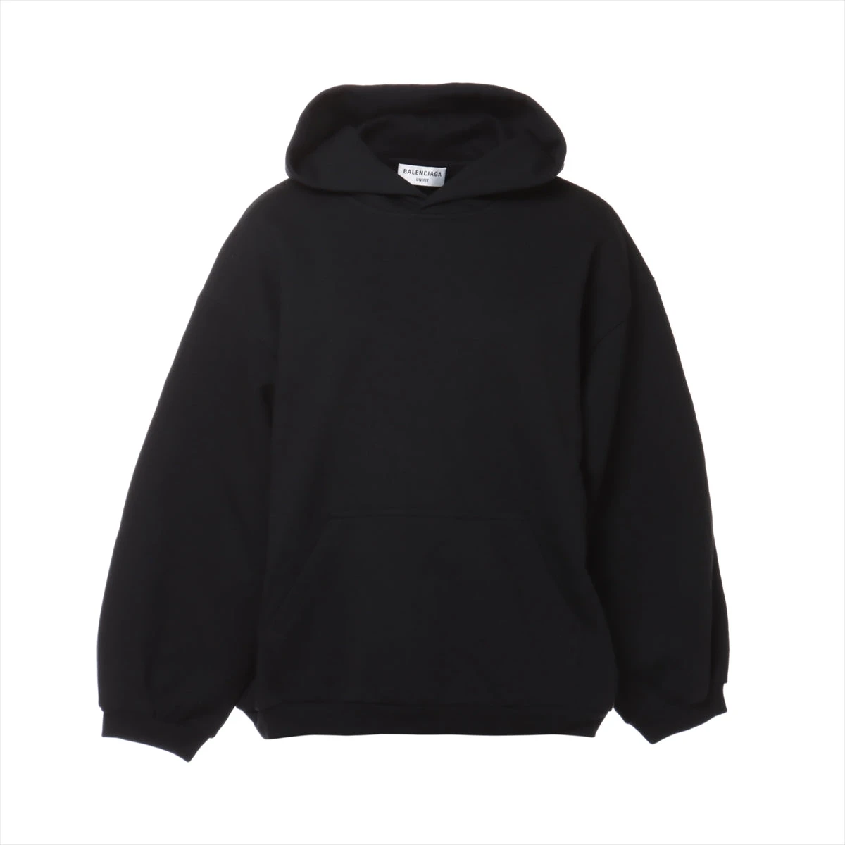 関税無料♪【BALENCIAGA】コットンスウェット ブラック パーカー 関税無料♪【BALENCIAGA】コットンスウェット ブラック パーカー