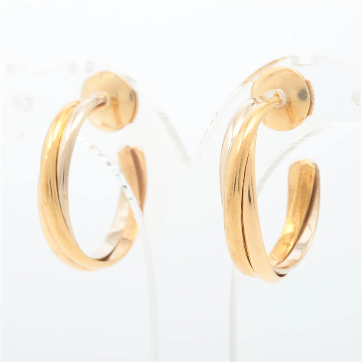 カルティエ トリニティ Au750 ピアス Cartier - カルティエ トリニティ ピアス フープ 現行モデル