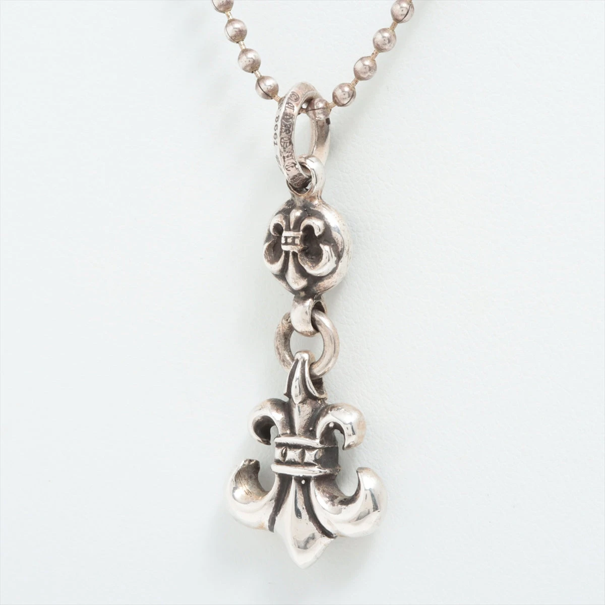 【クロムハーツ 】1ボール BSフレア ネックレス シルバーボールチェーン付 クロムハーツ 】1ボール BSフレア ネックレス シルバーボール