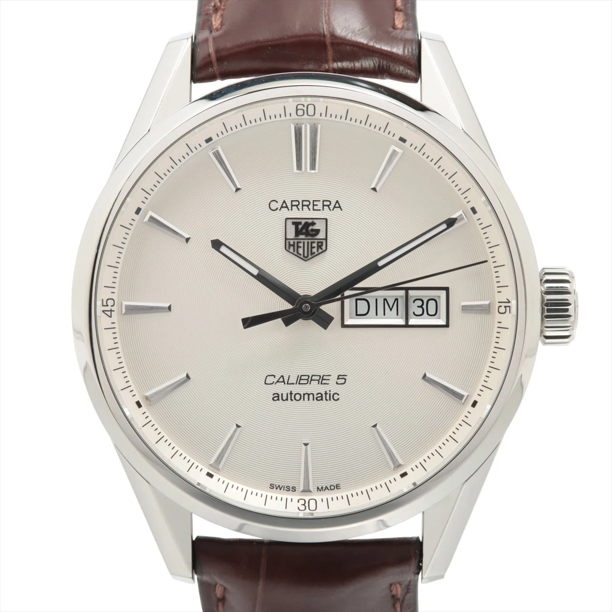 タグ・ホイヤー/カレラ/キャリバー5/デイデイト/WAR201B.FC6291 タグホイヤー カレラ キャリバー5 デイデイト WAR201B.FC6291 SS×革 AT
