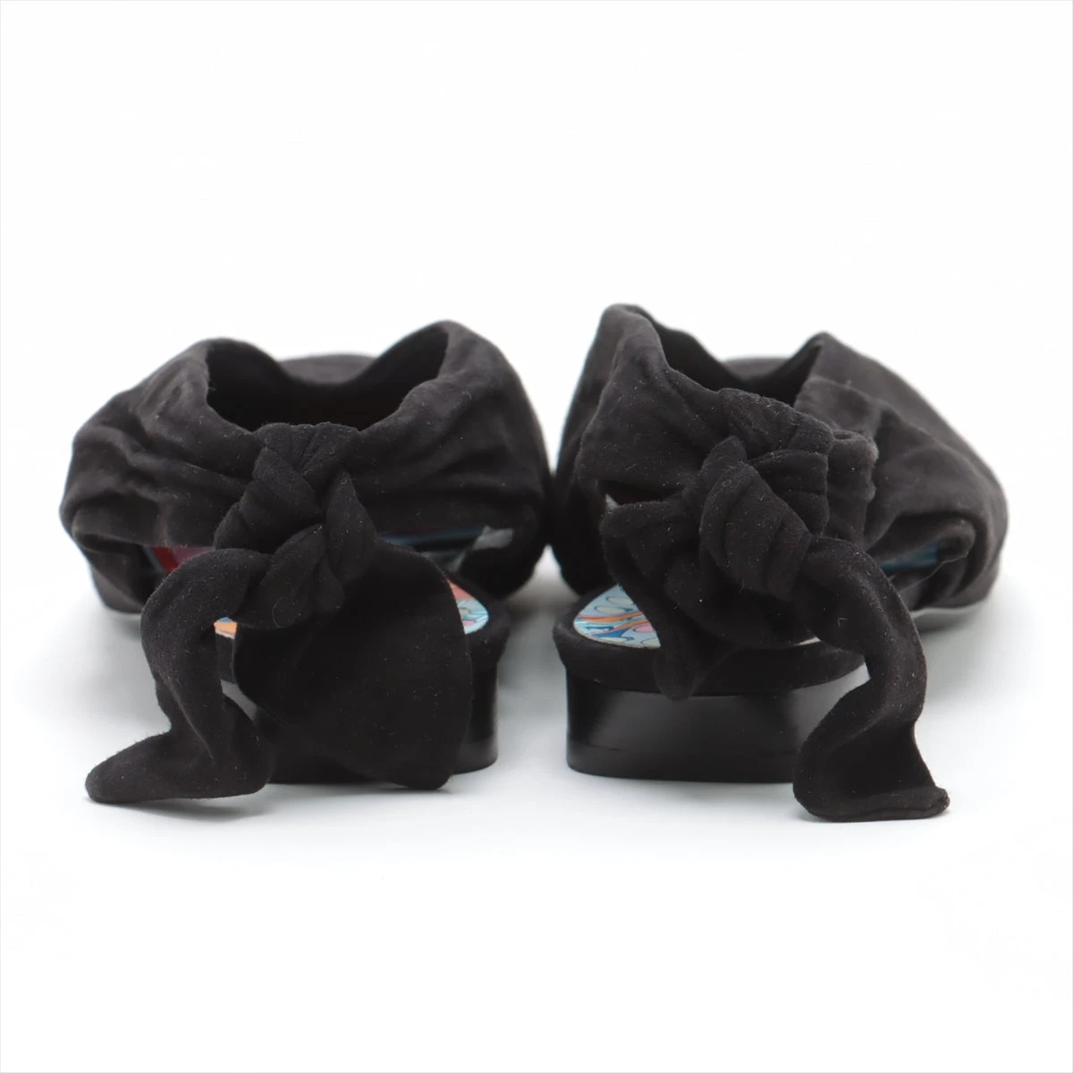 エルメス スエード×カシミヤ フラットパンプス 37 1/2 レディース