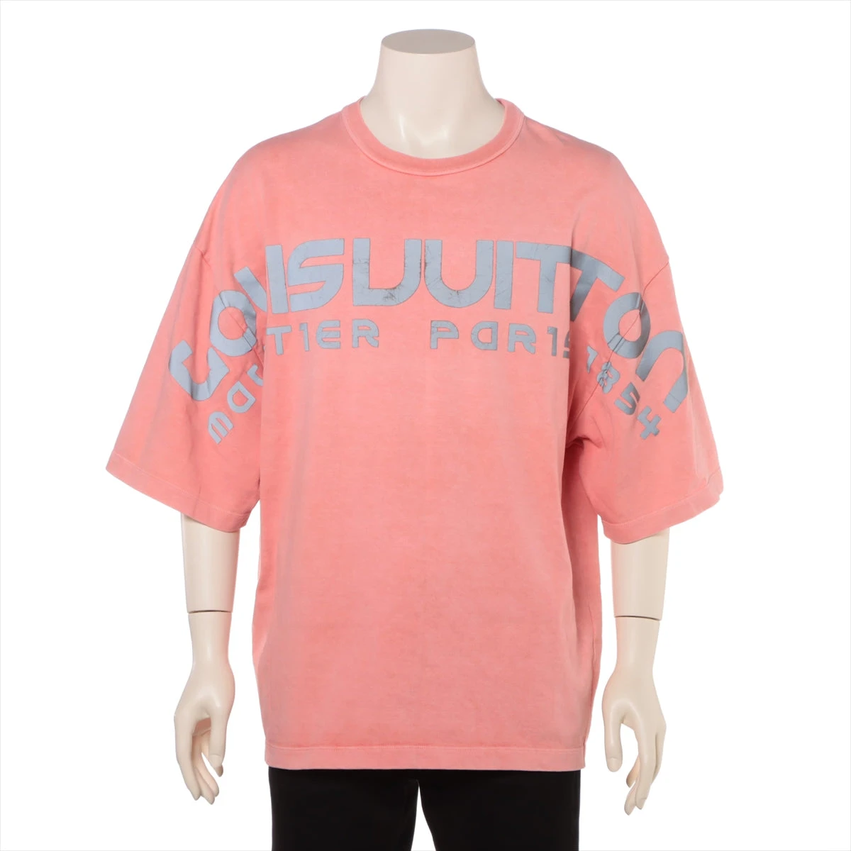 ヴィトン 18SS コットン Tシャツ S メンズ ピンク RM181