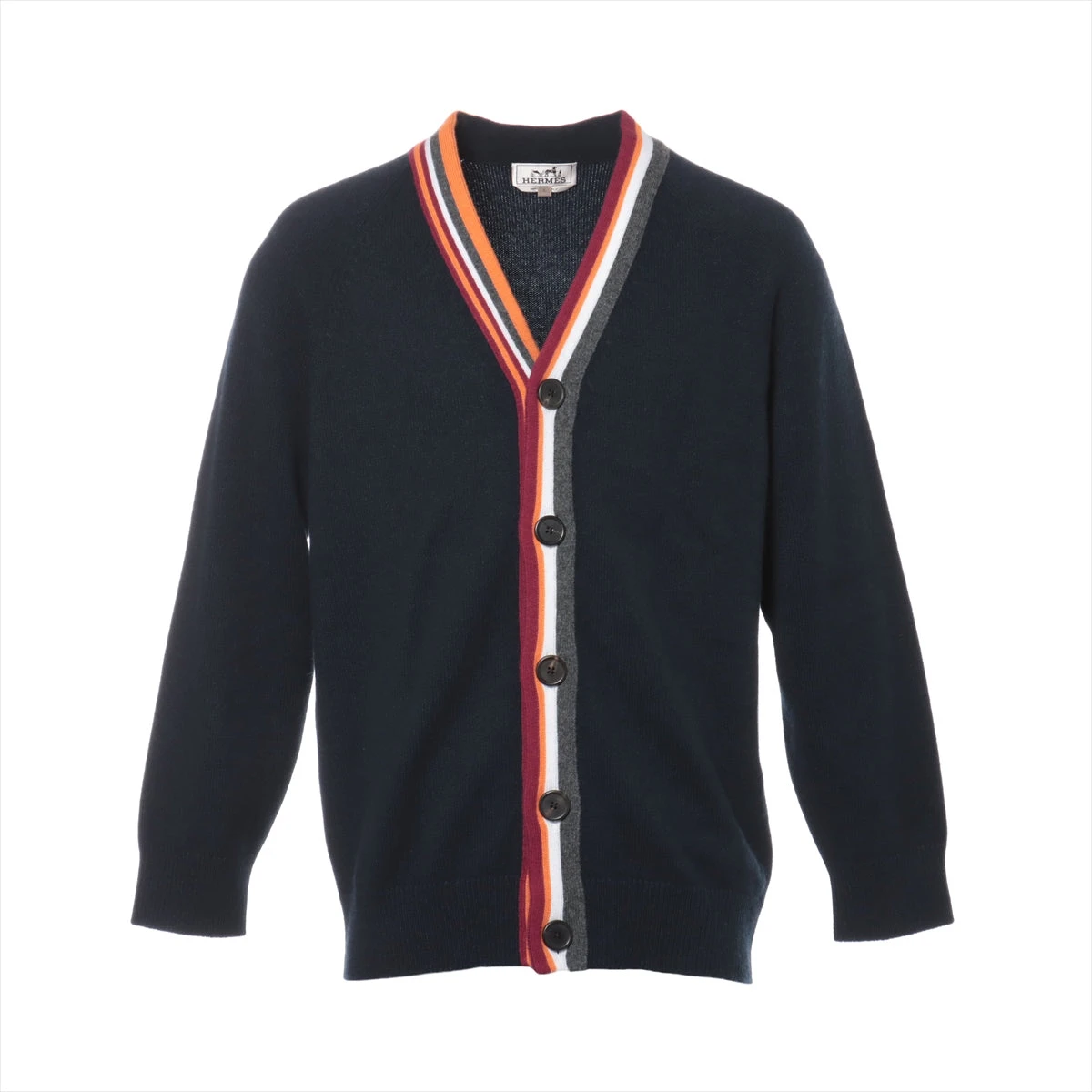 HERMES カシミヤ　ネイビー　カーディガン　L 楽天市場】【春の大爆発Ω】【返品可】エルメス HERMES カシミヤ