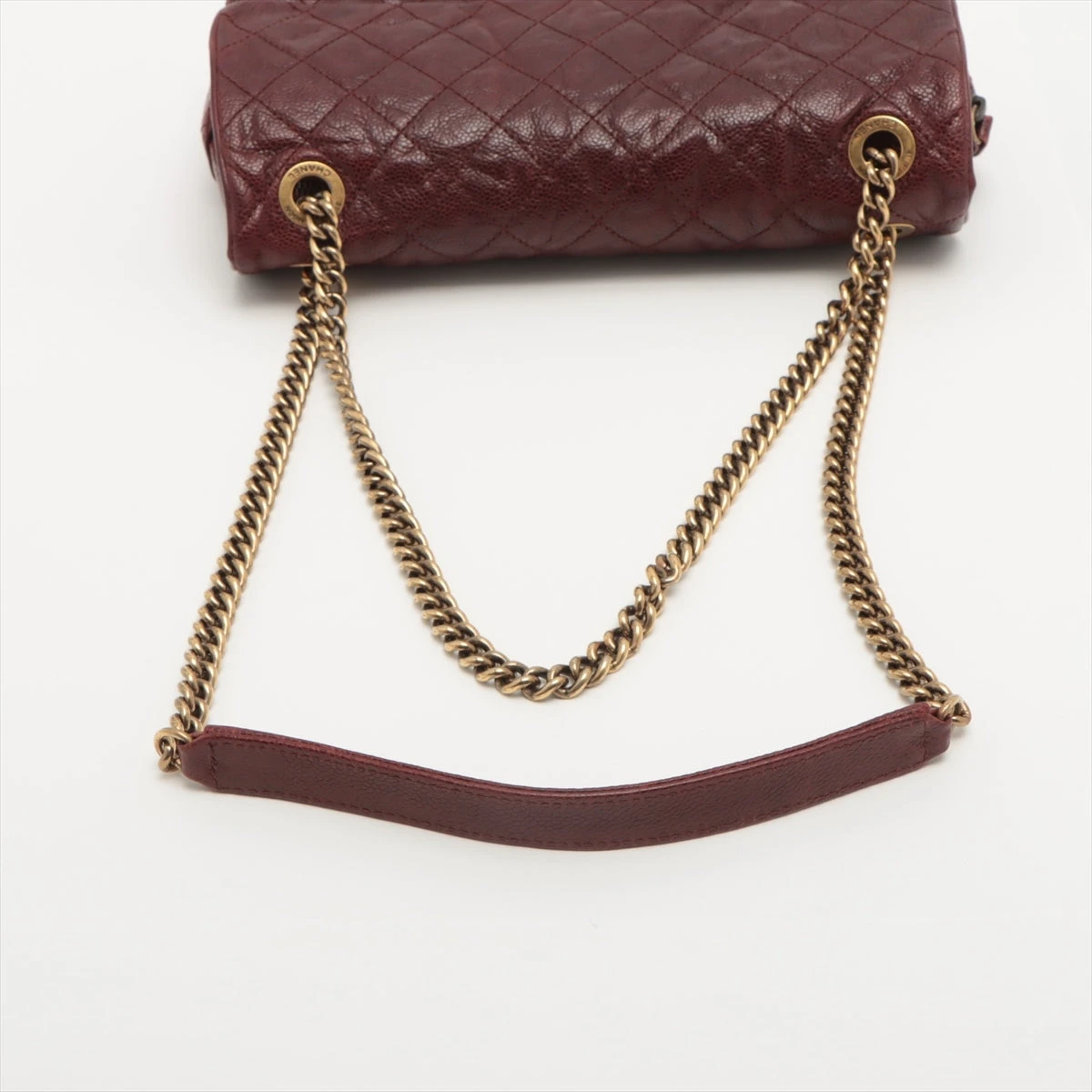 シャネル マトラッセ キャビアスキン シングルフラップ ダブル