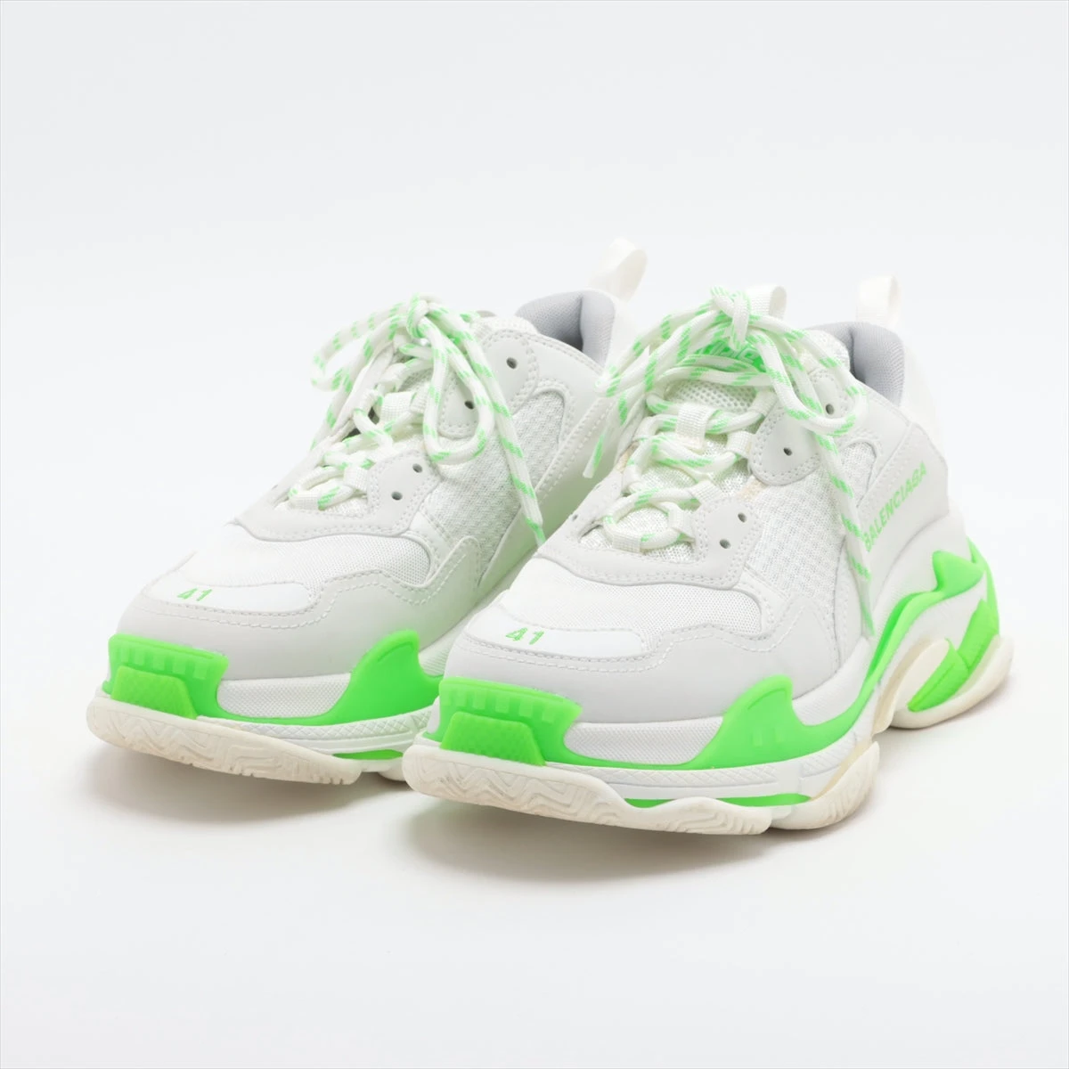 ●送料込●BALENCIAGA●TRIPLE S メッシュ スニーカー バレンシアガ トリプルS メッシュ×レザー スニーカー 27.5
