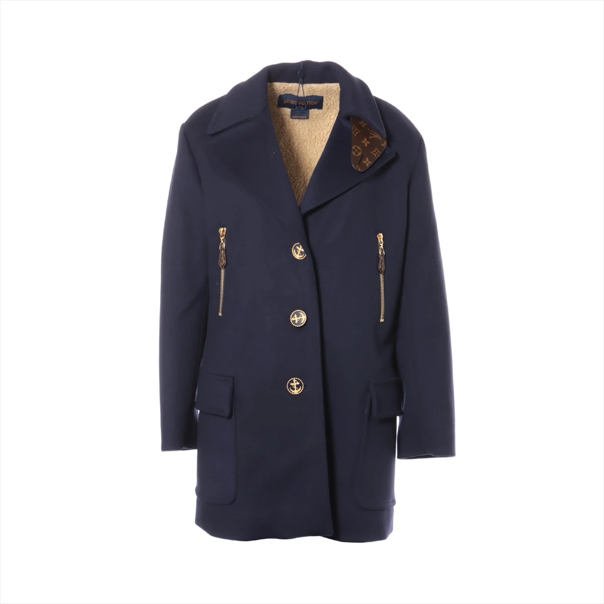 Louis Vuitton ネイビー ダッフルコート Louis Vuitton ネイビー ダッフルコート - メルカリ