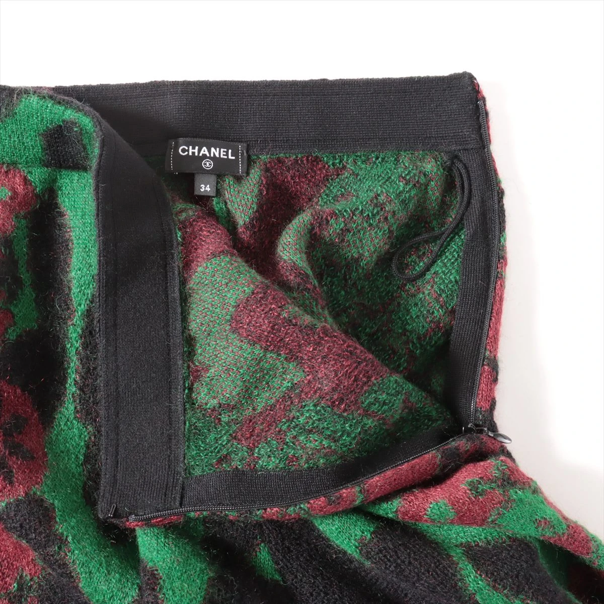 シャネル ココマーク 23A カシミヤ×モヘヤ パンツ 34 レディース