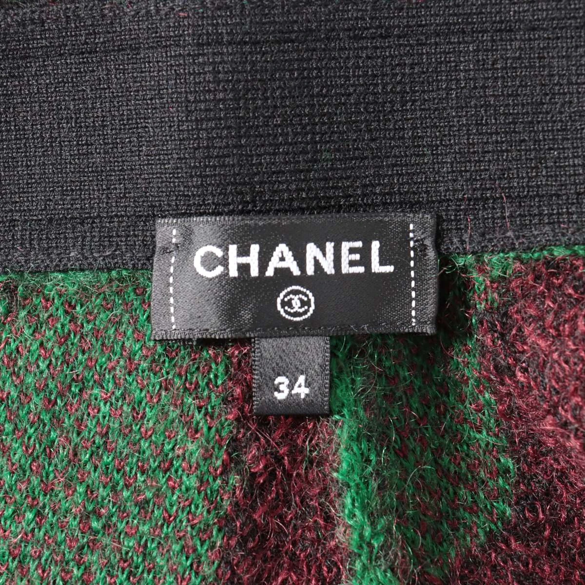 シャネル ココマーク 23A カシミヤ×モヘヤ パンツ 34 レディース  