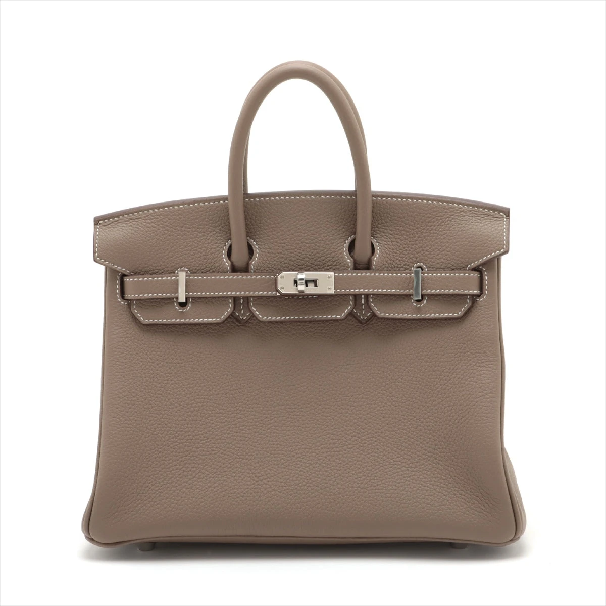 エルメス バーキン25 トゴ エトゥープ シルバー金具 B:2023年
