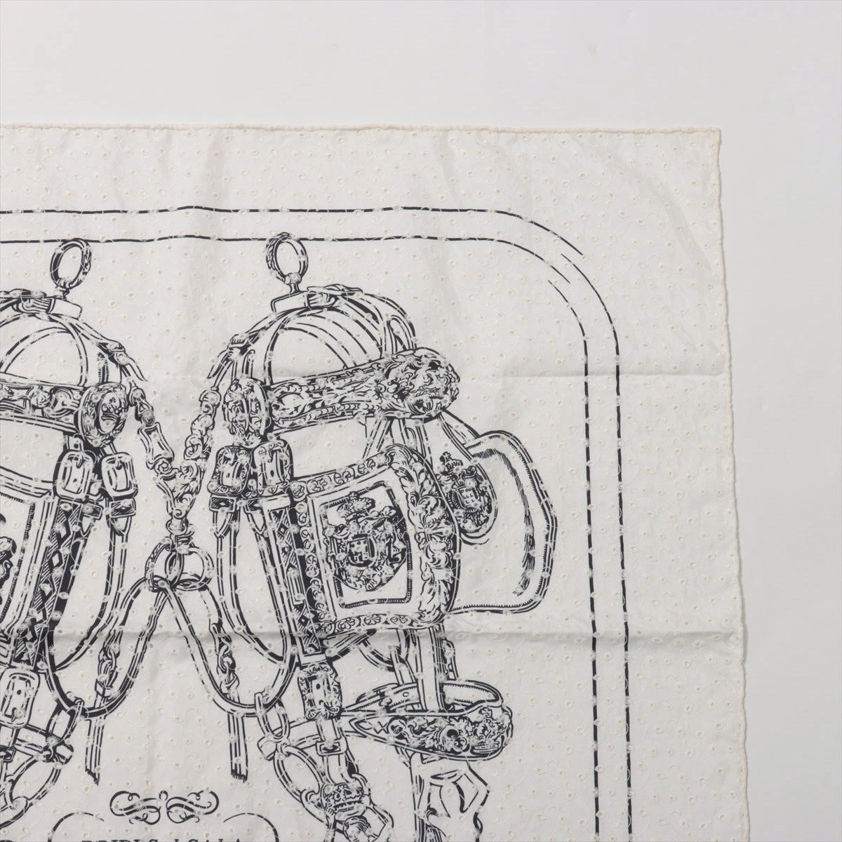 売り切り価格❗️HERMES♡BRIDES & GALA♡カレ70♡美品 エルメス カレ70 スカーフ フリル Brides de Gala ドット