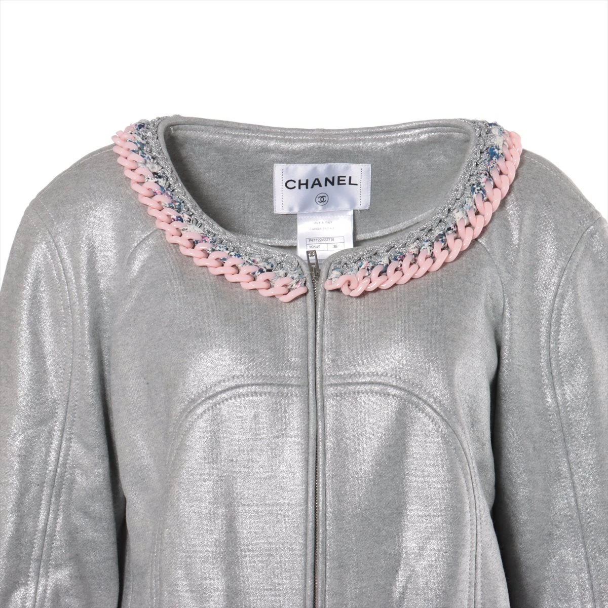 シャネル　カシミヤジャケット ジャケット - カシミヤ & ウール ツイード、ブラック