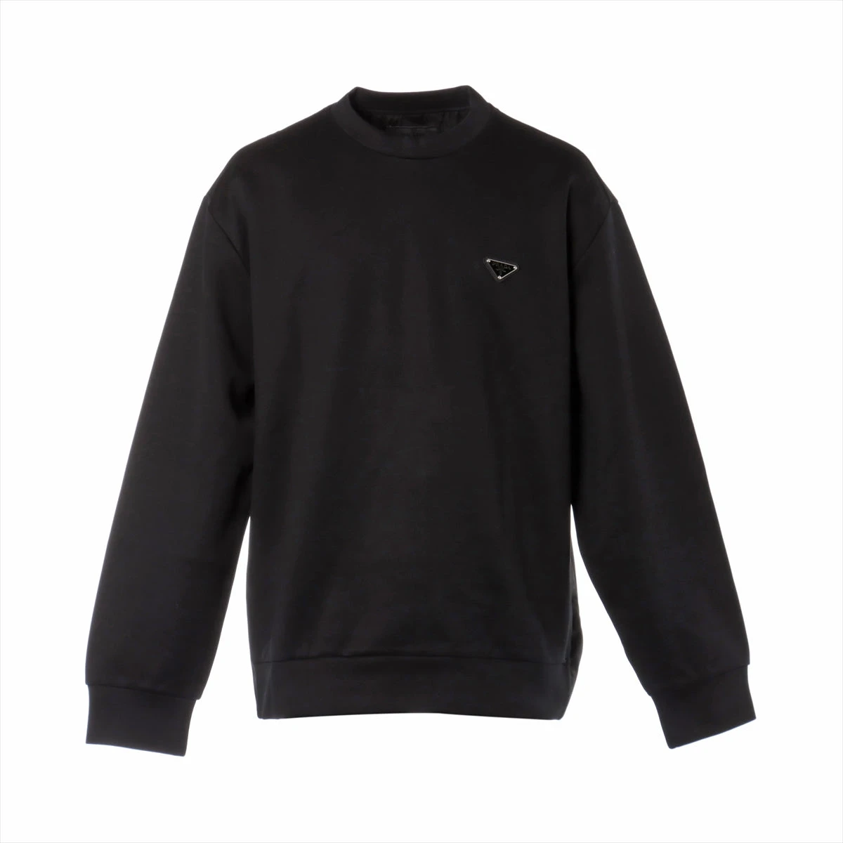 ブラック/ブラック テクニカルコットン スウェットシャツ | PRADA