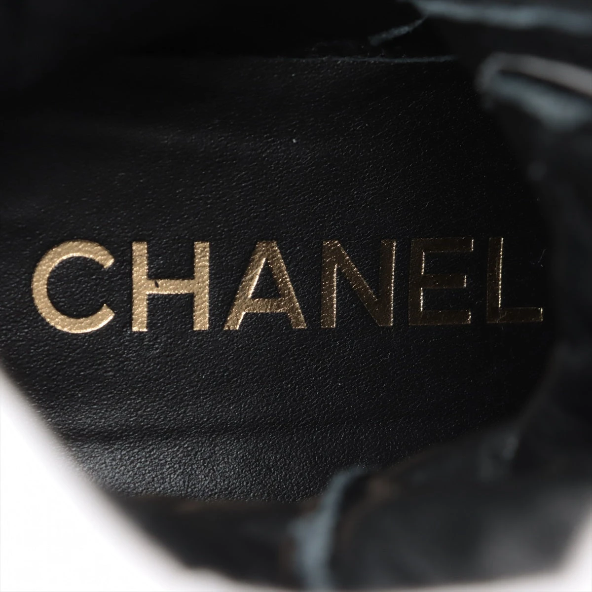 シャネル ココマーク 22B レザー ブーツ 34 レディース ブラック