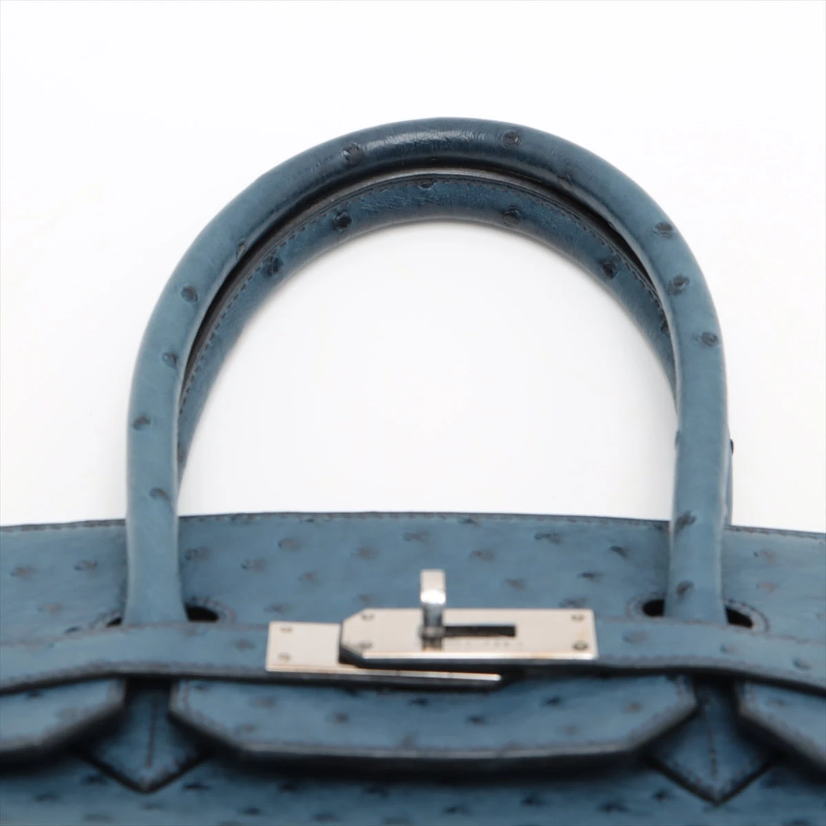 HERMES エルメス バーキン35 オーストリッチ ブルーアイリス HERMES 