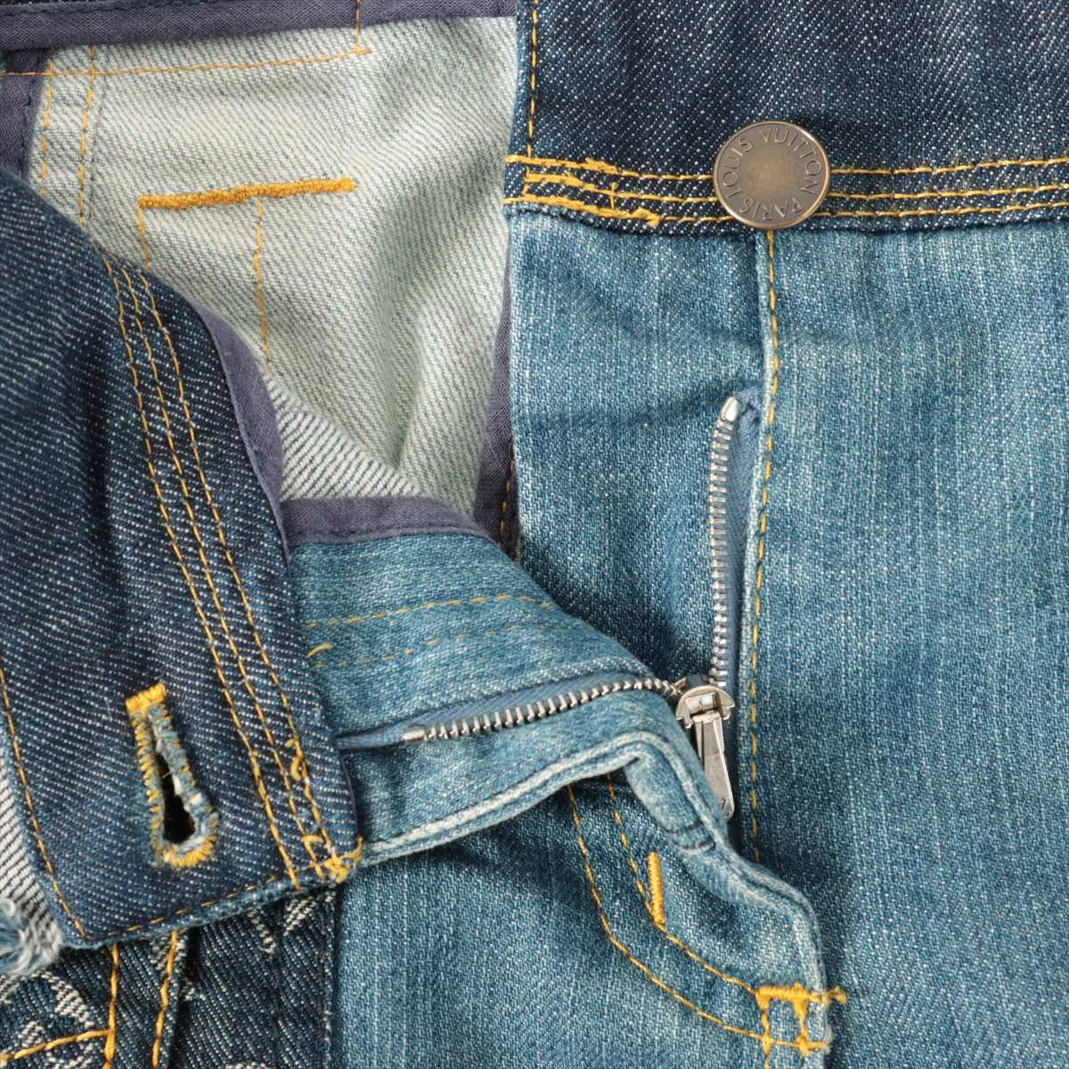 ヴィトン コットン デニムパンツ 38 レディース ブルー