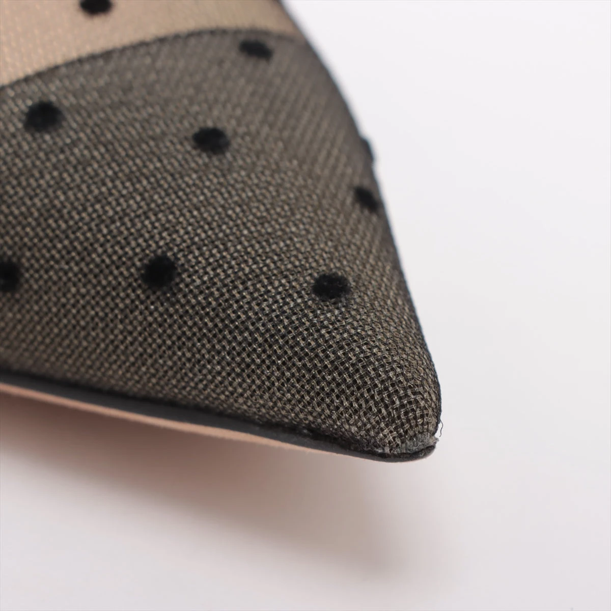 クリスチャンディオール メッシュ×レザー パンプス 37D レディース