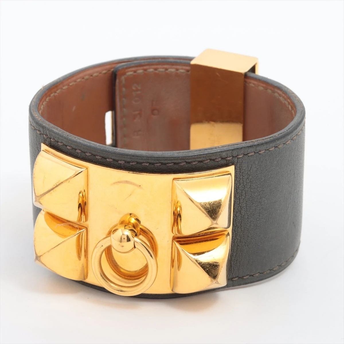 本物 エルメス HERMES ケリー バングル ブレスレット GP ゴールド  