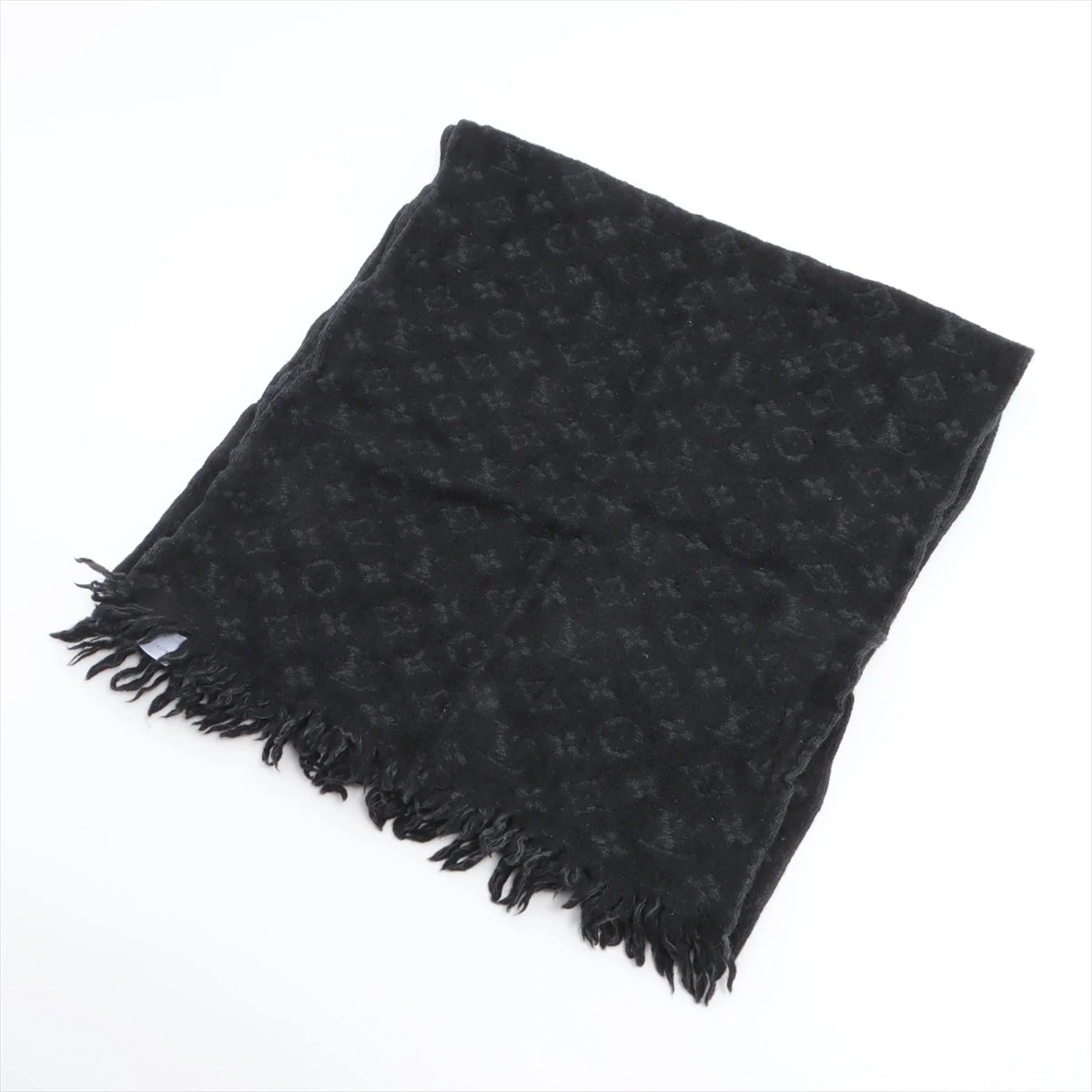 ルイヴィトン　エシャルプ モノグラム クラシック　黒 マフラー　M70520 LOUIS VUITTON 新作 エシャルプ・モノグラム クラシック/ M70520