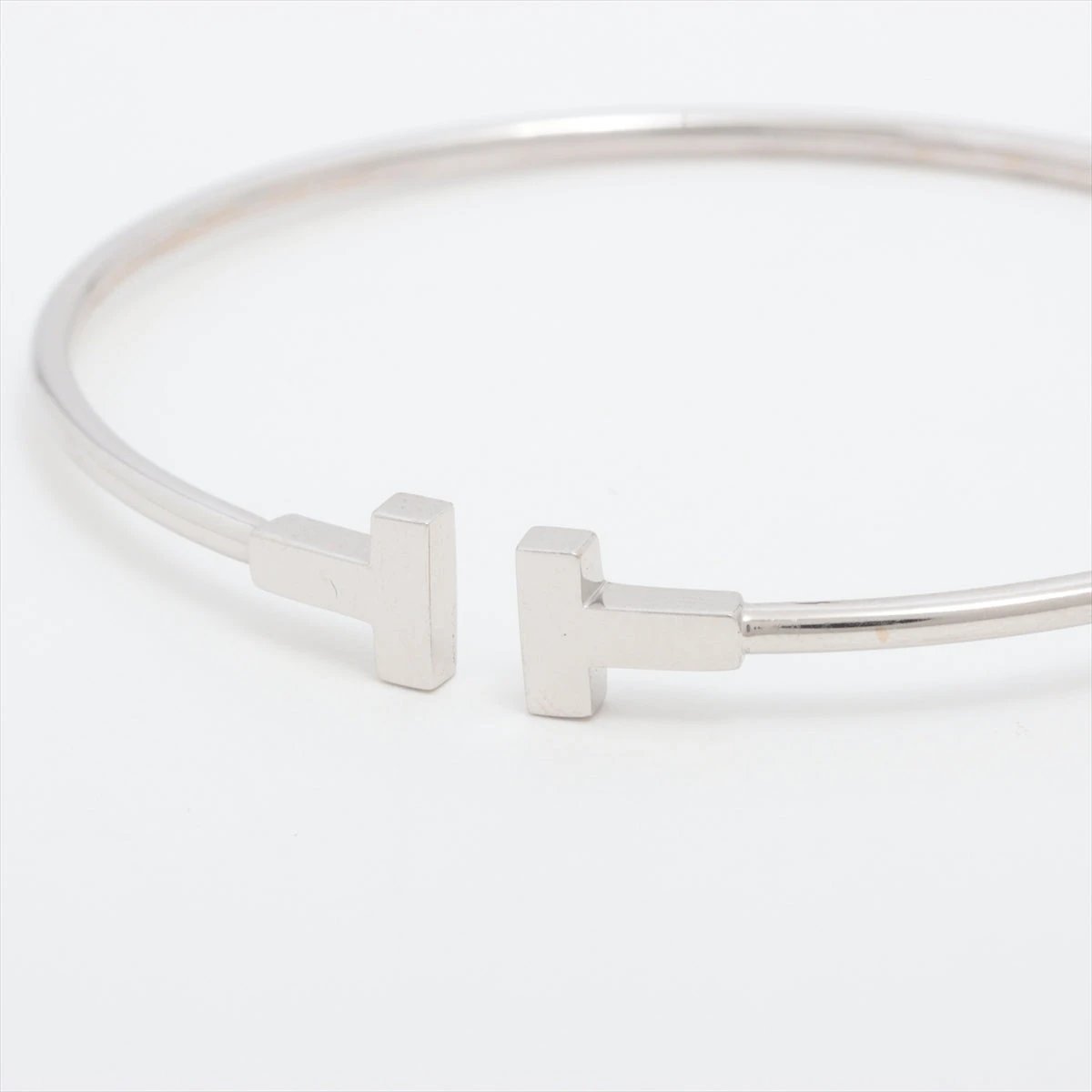 訳あり商品　ジャンク品　ティファニー ブレスレット ティファニー Tワイヤー ブレスレット 750(WG) 5.5g DP015349