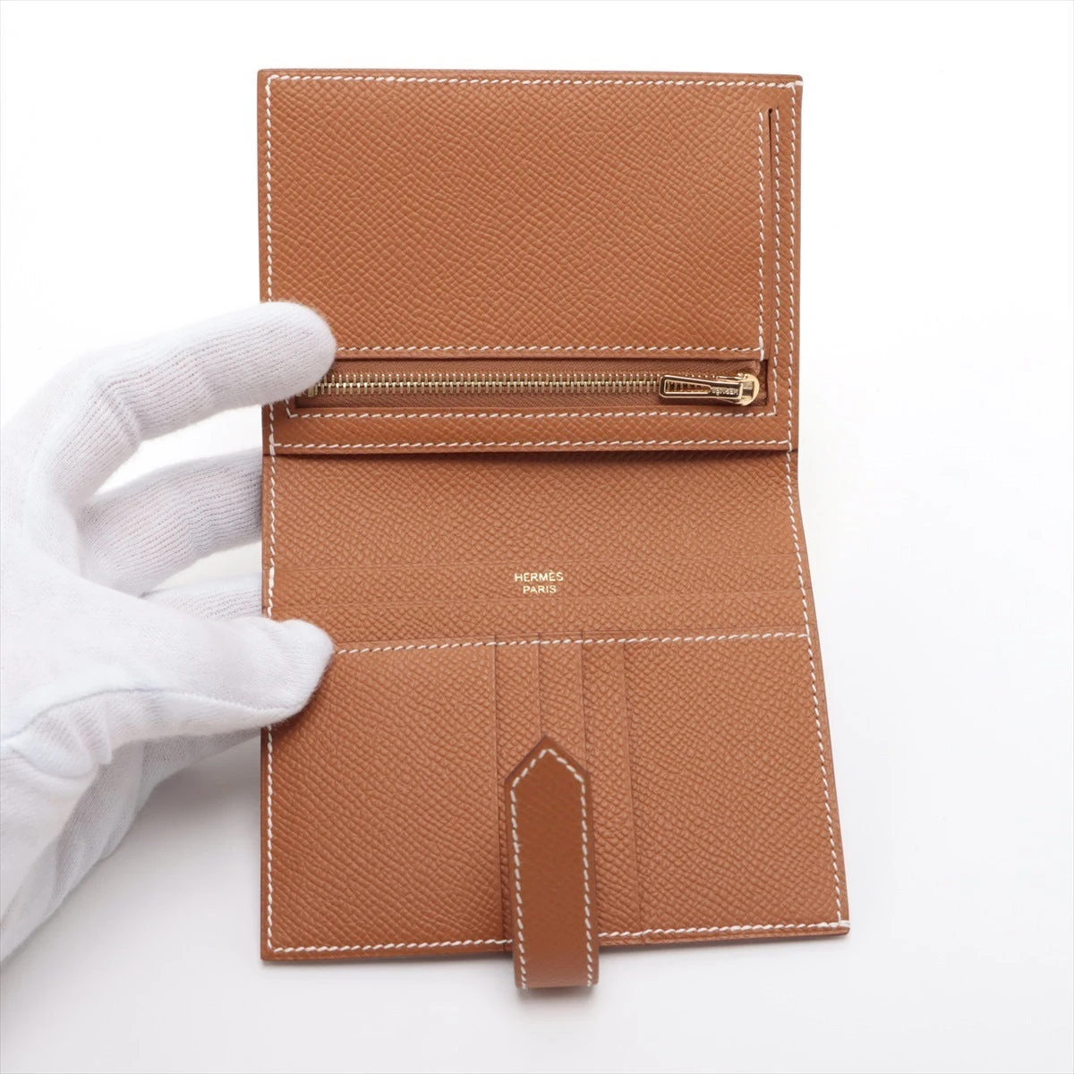 エルメス ベアンコンパクト ヴォーエプソン コンパクトウォレット ゴールド金具 エルメス ベアンコンパクト セサミ ヴォーエプソン ゴールド金具