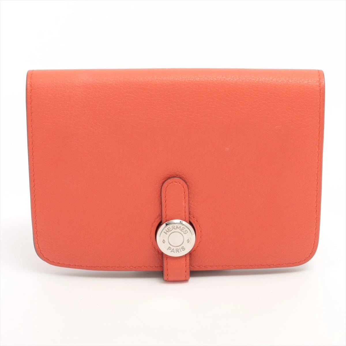 エルメス ドゴンコンパクト エバーカラー コインケース オレンジ