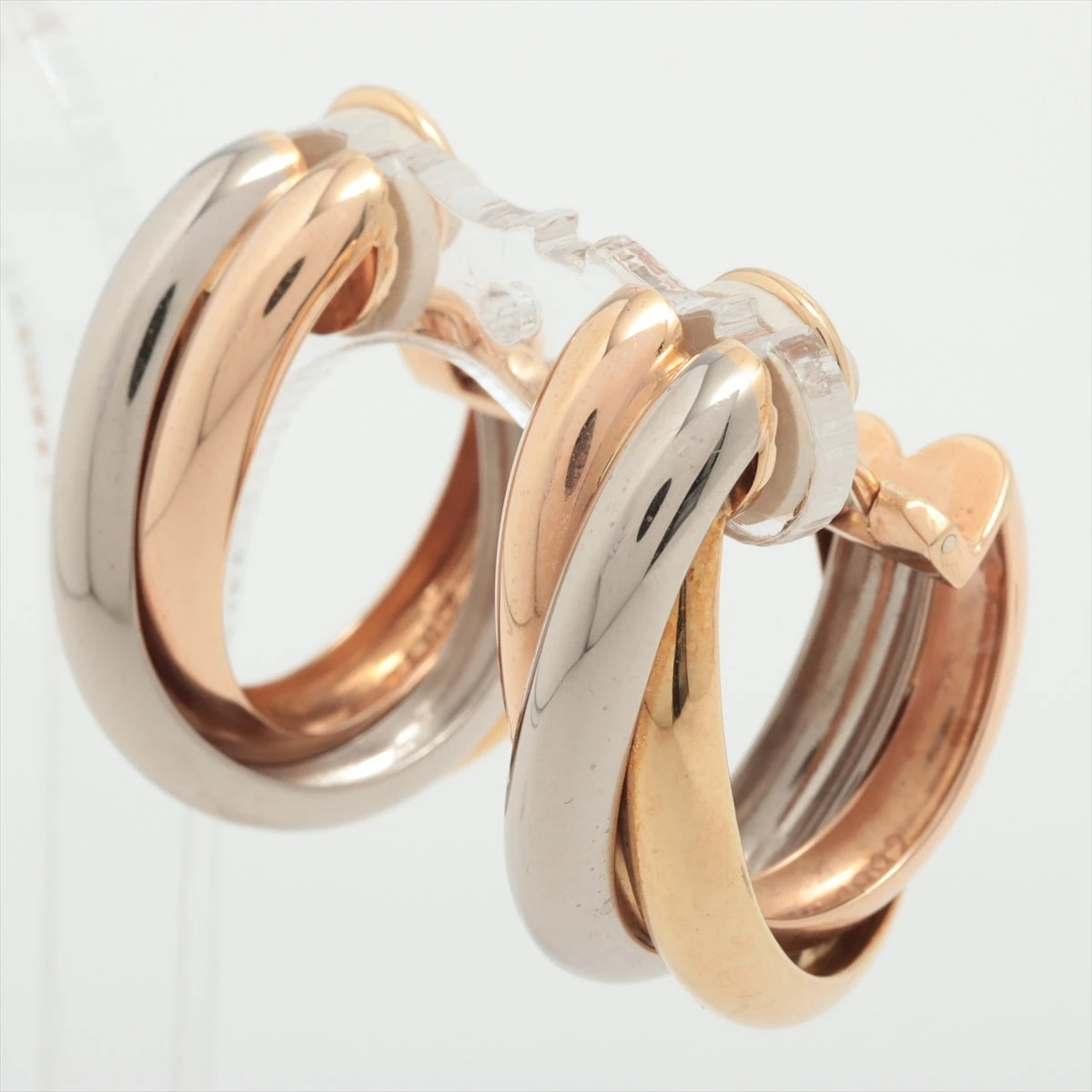 カルティエ トリニティ ピアス 750(YG×PG×WG) 19.2g ホールマーク カルティエ トリニティ ピアス 750(YG×PG×WG) 19.2g ホールマーク