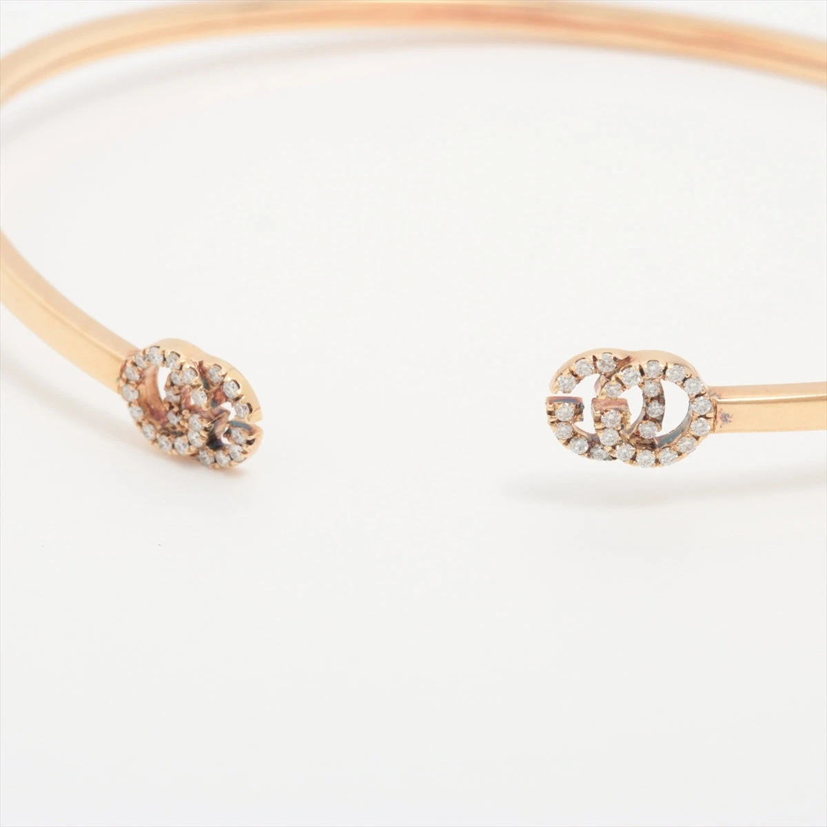 グッチ GGランニング ダイヤ ブレスレット 750(YG) 3.9g 16 歪み